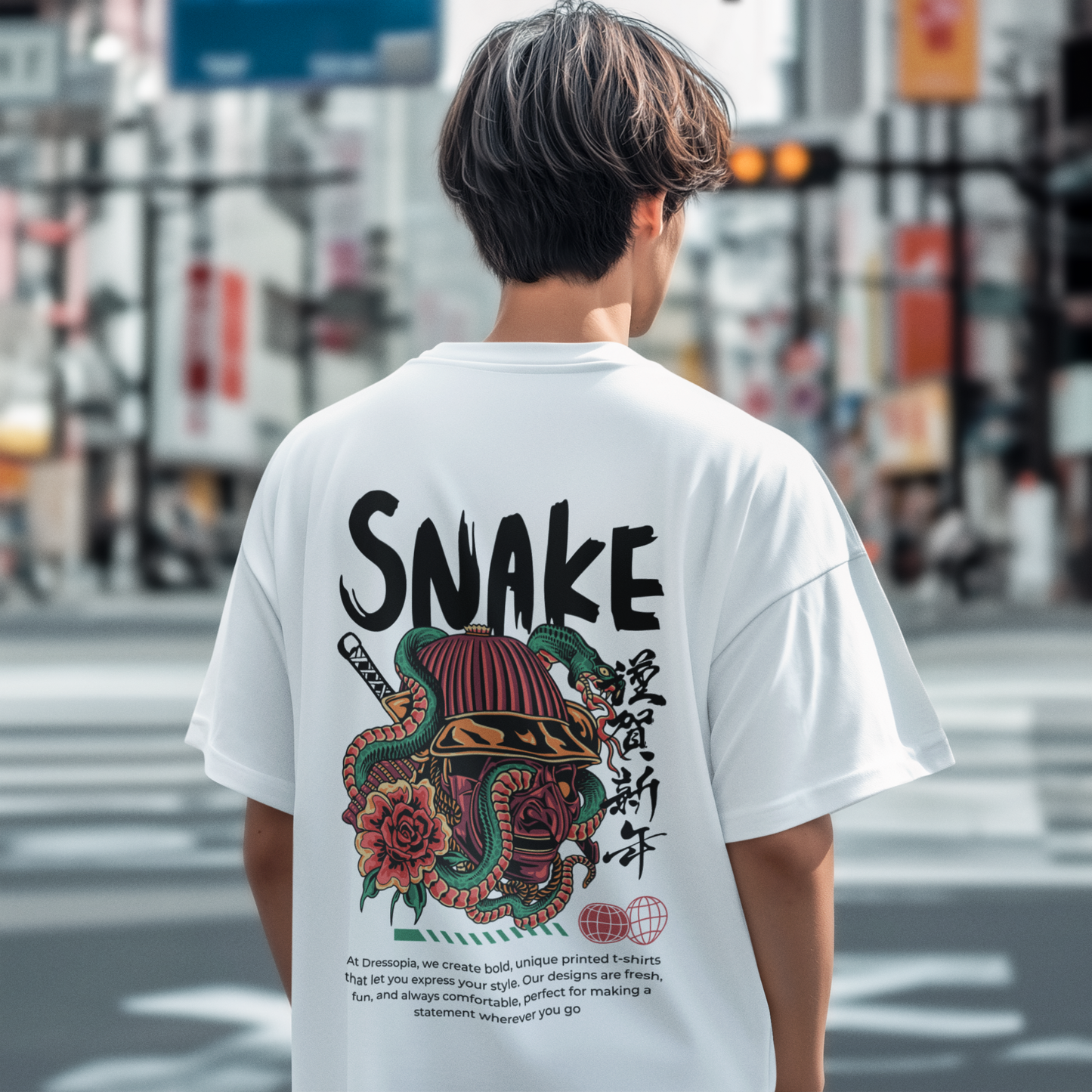SNAKE OVERSIZED T