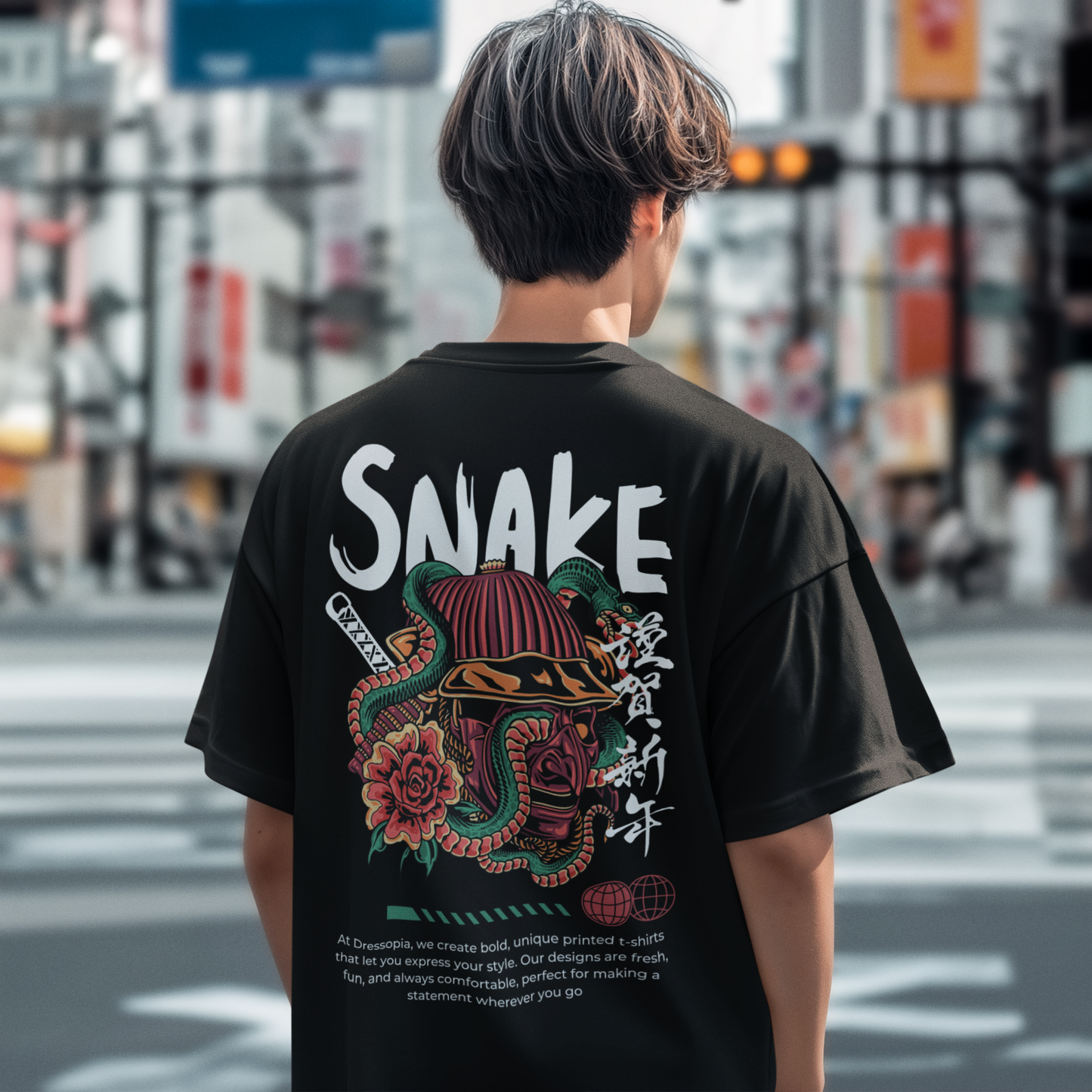 SNAKE OVERSIZED T