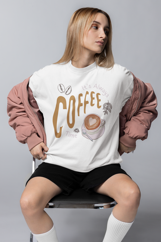 ALWAYS COFFEE OVERSIZED T